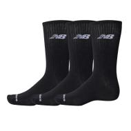 x3 Paires de Chaussettes Noires Homme New Balance Crew pas cher
