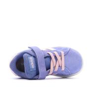 Baskets Violette/Rose Fille Adidas Grand Court vue 4
