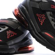 Baskets Noir/Rouge Garçon Kappa Logo Pylos123 vue 8