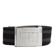 Ceinture Noir/Gris Homme Tommy Hilfiger Daily Stripes pas cher