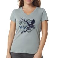 T-shirt Gris Femme TBS Reflet pas cher