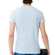 T-shirt Bleu Homme Lacoste TH6710001 vue 2