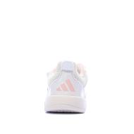 Baskets Blanc/Rose Fille Adidas Tensaur vue 3