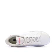 Baskets Blanches Fille/Femme Adidas Advantage Base 2.0 vue 4