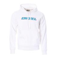 Sweat Blanc/Turquoise Homme Diesel Hood pas cher