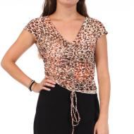 Top imprimé Léopard Femme Guess W1GP9JK2X51 pas cher