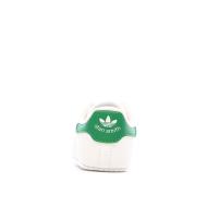 Baskets Blanc/Vert Bébé Adidas Stan Smith Crib vue 3