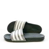 Claquettes Noire/Argent Adidas Adilette Comfort FY8836 pas cher