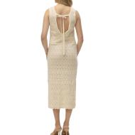 Robe Beige Femme Vero Moda Bali vue 2