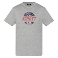 T-shirt Gris Homme Schott TSUSTOUR