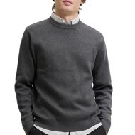 Pull Gris Foncé Homme Jack & Jones Stitch pas cher