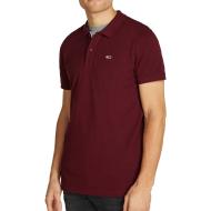 Polo Bordeaux Homme Tommy Hilfiger Slim Placket