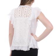 Blouse Écru à Dentelle Femme French Connection Dayton vue 2