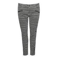 Jean Skinny Blanc/Noir Femme Vans Moto pas cher