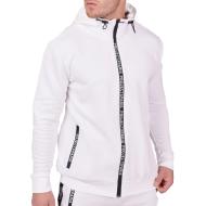 Veste Zippé à Capuche Blanc Homme Project X Paris Basic