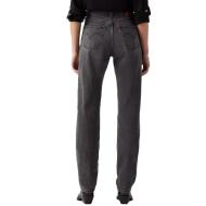 Jean 501 Gris/Noir Femme Levi's Med Indigo 12501 vue 2