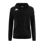 Sweat Zippé Noir Homme Kappa Divieto