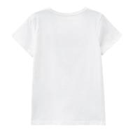 T-shirt Blanc/Rose Fille Guess G-J73I56K8HM0 vue 2