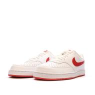 Baskets Blanches/Rouges Homme Nike Court Vision vue 6
