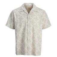Chemise Beige/Blanc Homme Jack & Jones Kevin pas cher