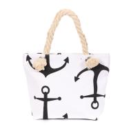 Mini sac de plage Beige/Noir Ancre Enfant pas cher