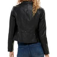 Veste Perfecto Noir Femme Only Gemma vue 2