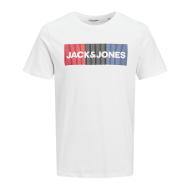 T-shirt Blanc Garçon Jack & Jones Blaz pas cher