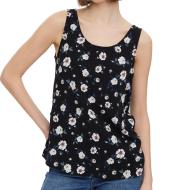 Top à fleurs Noir Femme Vero Moda Simply