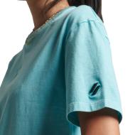 T-shirt Bleu Femme Superdry Garment Dye vue 2