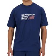 T-shirt Marine Homme New Balance Brand pas cher