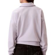 Calvin Klein Jeans Sudadera Mujer Malva French Terry ver 2