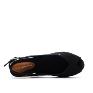 Sandales Noires Femme Tommy Hilfiger Flags vue 4