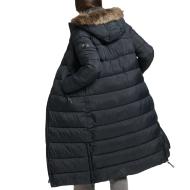 Doudoune longue Noire Femme Superdry Vintage vue 2