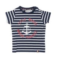 T-shirt Blanc/Marine Garçon Little Marcel LMEV0020 vue 3