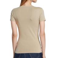 T-shirt Marron Clair Femme Guess Mini Triangle vue 2