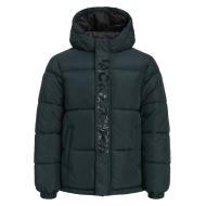 Chaqueta acolchada verde oscuro para niño de Jack & Jones Haste Puffer ver 2