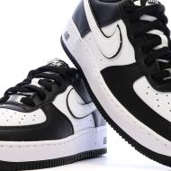 Air Force 1 Baskets Noires/Blanches Garçon Nike vue 7
