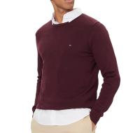Tommy Hilfiger Essential Men's Plum Sweater affordable