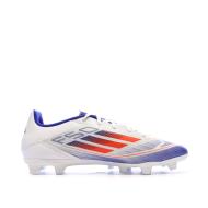 Chaussures de football Blanches/Bleu Homme Adidas F50 vue 2
