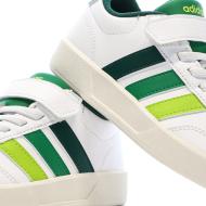 Baskets Blanches/Vert Garçon Adidas Breaknet 3.0 vue 7