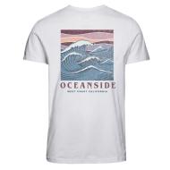 T-Shirt Blanc Homme Jack & Jones Jortide vue 2