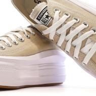 Baskets Beiges Femme Converse Chuck Taylor All Star Move A07580C vue 7