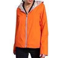 Veste imperméable Corail et Doré Femme Laura Jo réversible courte vue 3