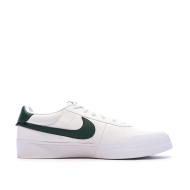 Baskets Blanches/Vertes Homme Nike Court Shot vue 2