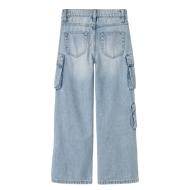 Jean Baggy Bleu Clair Fille Name it Wide Cargo 8772 vue 2