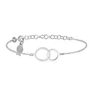 Bracelet Cercles Argenté Clio Blue Milena pas cher