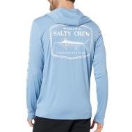 T-shirt Manches Longues Bleu Homme Salty Crew Stealth Hood vue 2