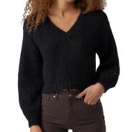 Pull Noir Femme Vero Moda Cropped