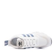 Baskets Blanc/Bleu Garçon Adidas Multix J vue 4