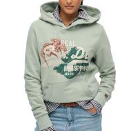 Sweat Vert Femme Superdry Tokyo pas cher